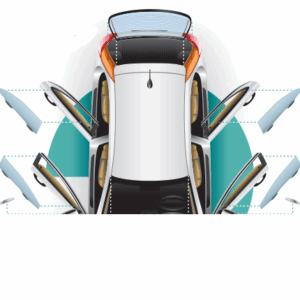 FlexTints Pro (Laser-Cut) 0.8mm Removable & Reusable Tints (ALL GLASSES WITHOUT WINDSHIELD)