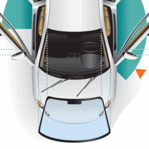 FlexTints Pro (Laser-Cut) 0.8mm Removable & Reusable Tints (WINDSHIELD ONLY)